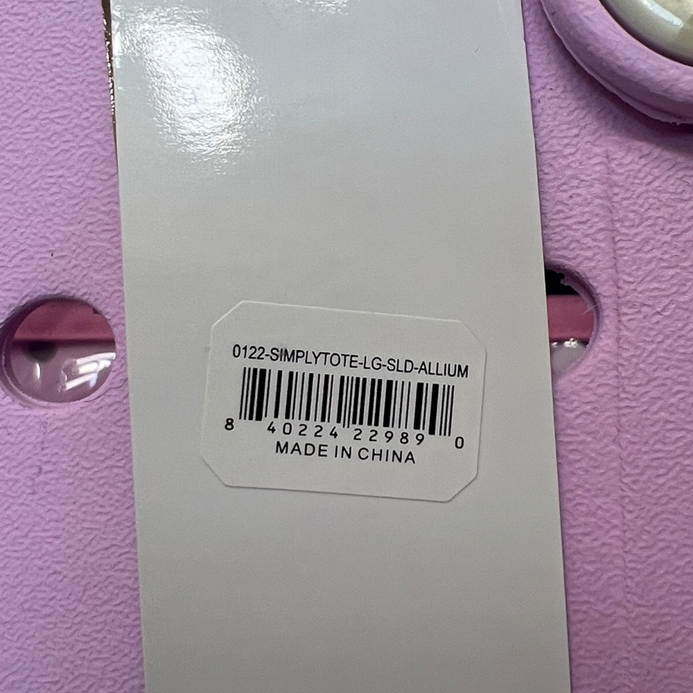 SIMPLY SOUTHERN SOLID ALLIUM PINK BEACH WATERPROOF WASHABLE LARGE TOTE BAG, NWT - Picture 13 of 13